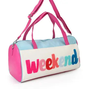 Weekend Embroidery Duffel Bag