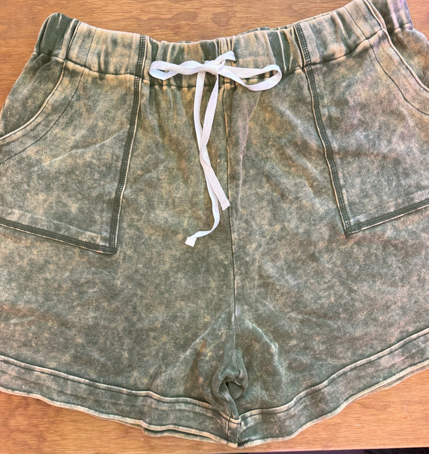 PLUS SOFT F/TERRY DRAWSTRING WAIST SHORTS