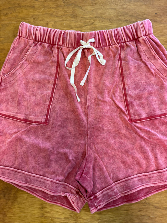 PLUS SOFT F/TERRY DRAWSTRING WAIST SHORTS