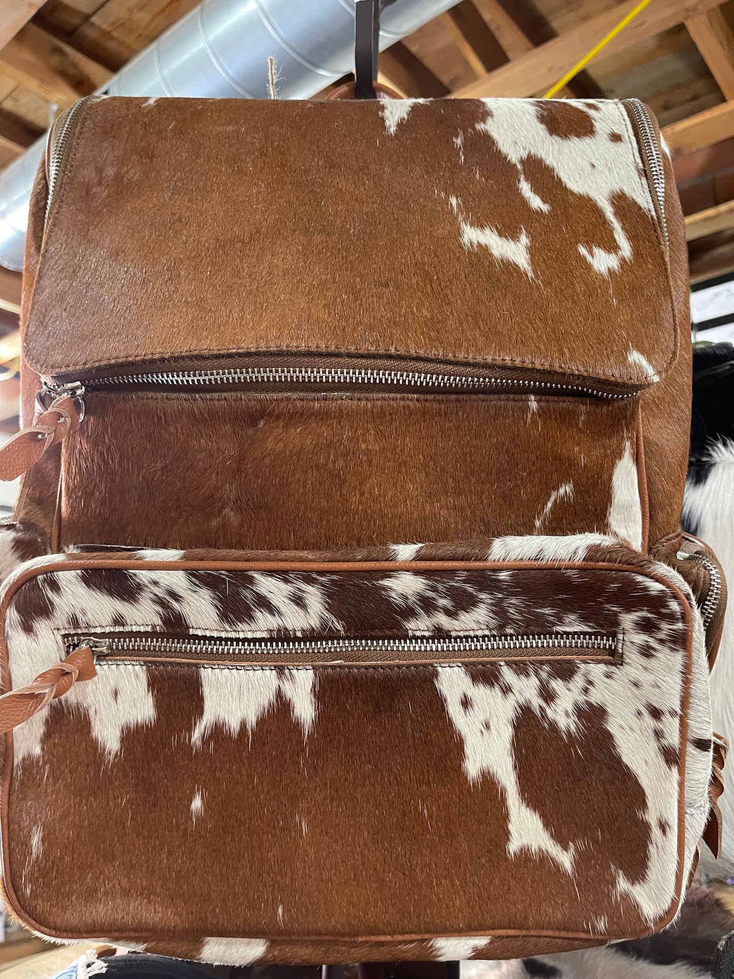 Leather Cowhide Backpack