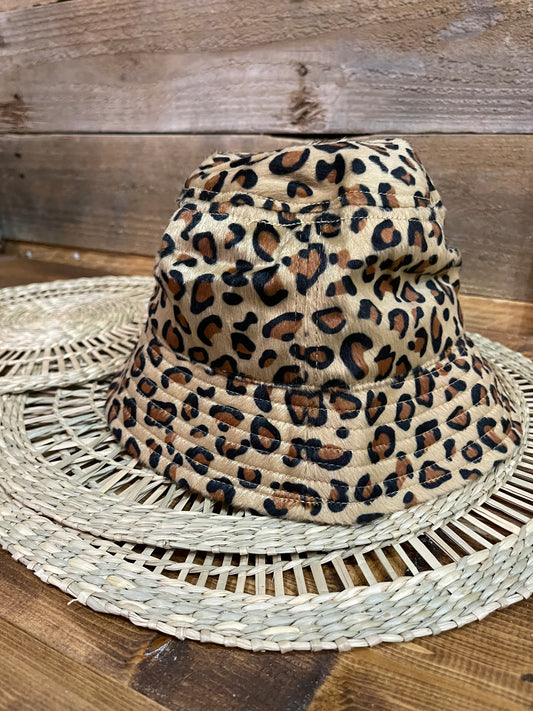 Leopard Print Bucket Hat