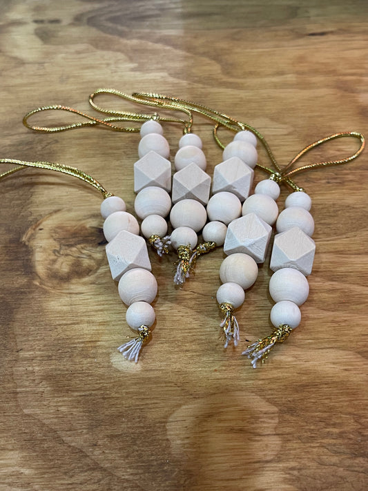 Wooden Beaded accent Ornament