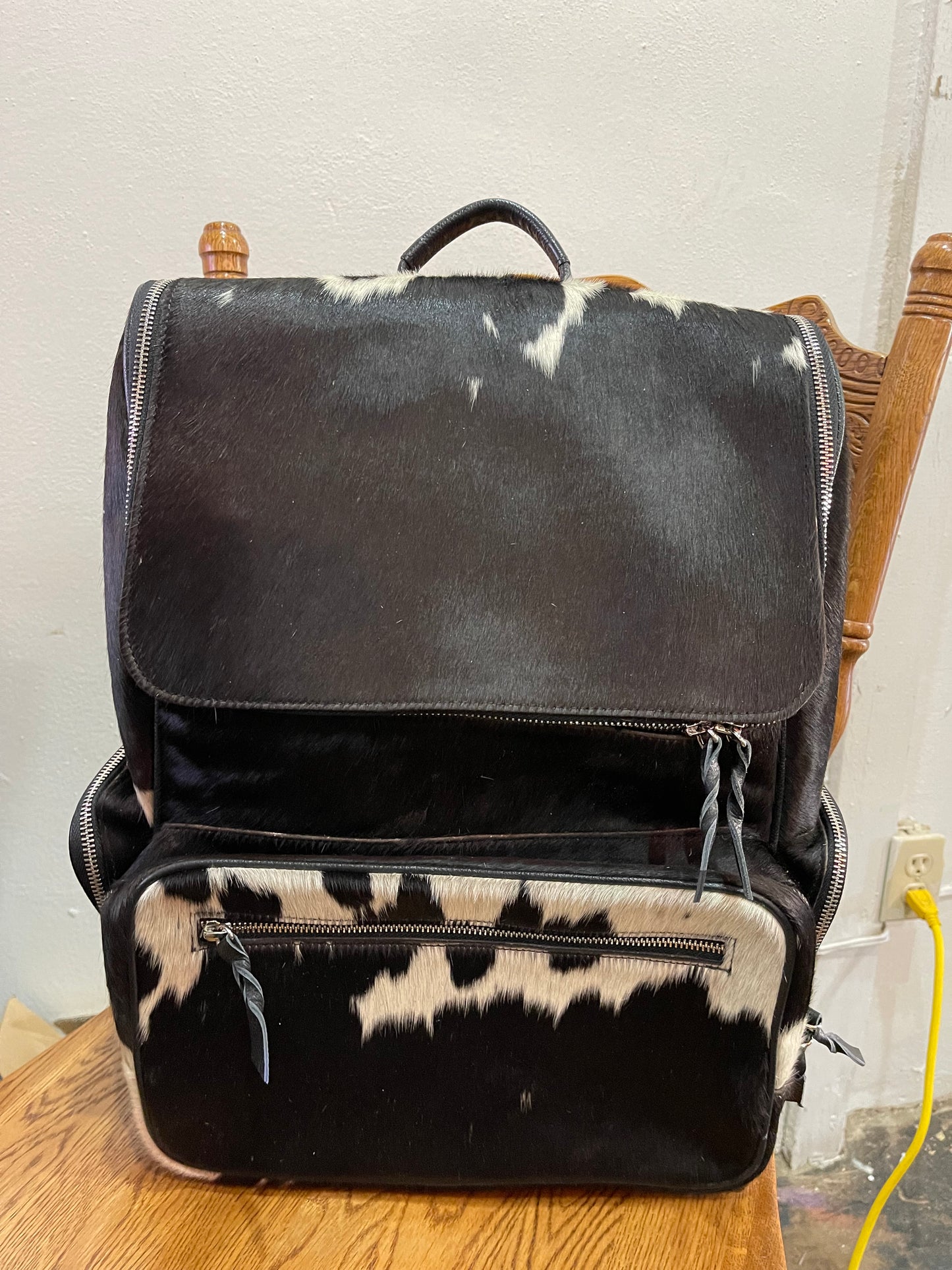 Leather Cowhide Backpack